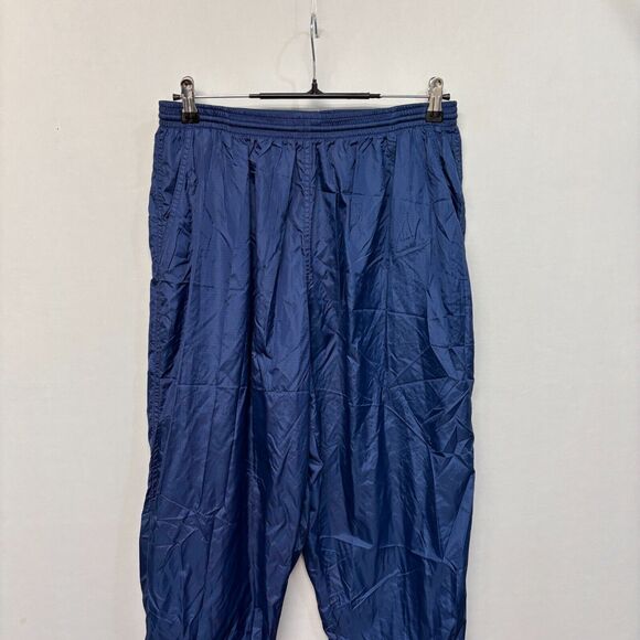 Vintage LL Bean Men Lightweight Windbreaker Rain Pants Size Large Blue B377 -1 - Picture 12 of 16